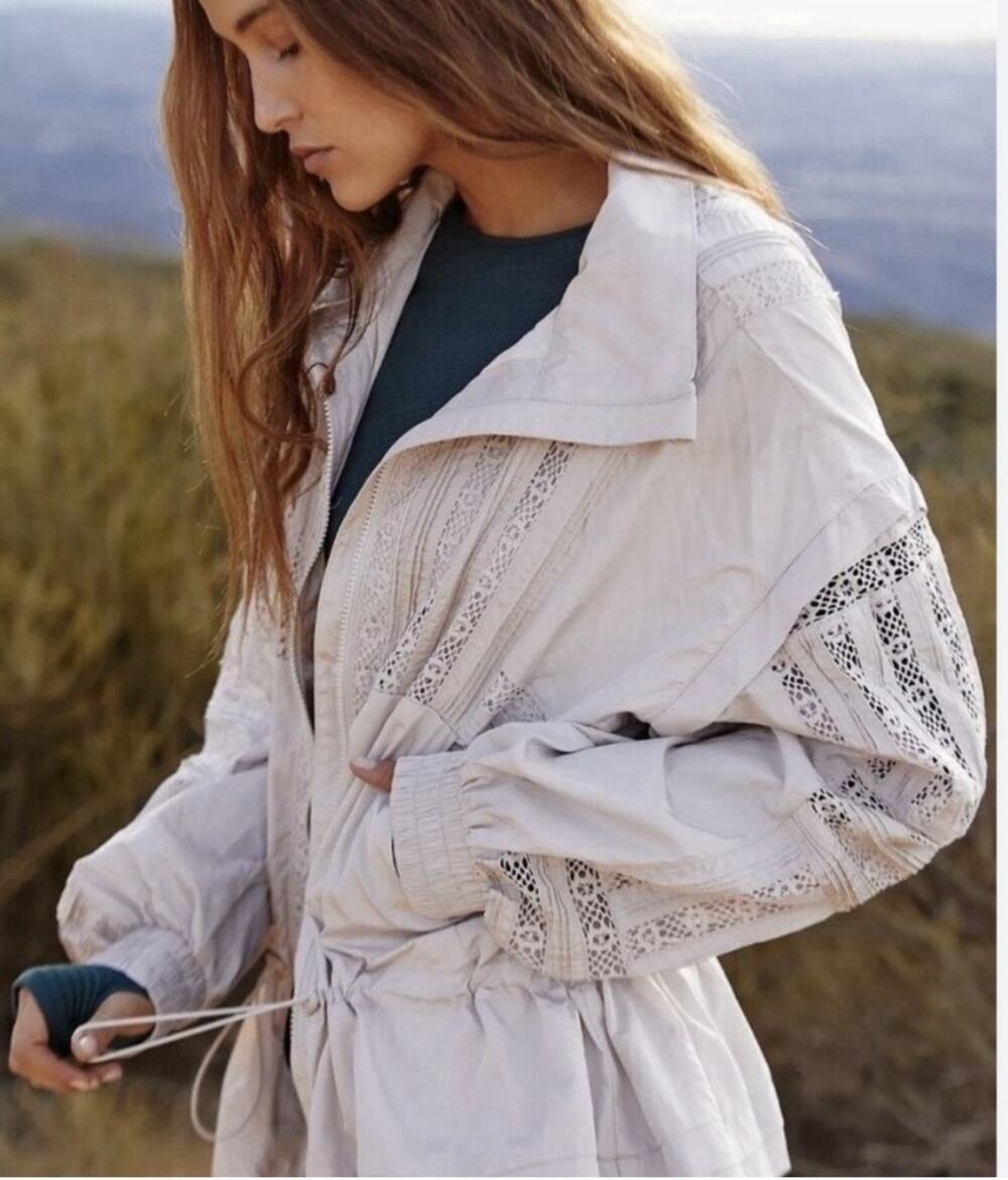 NWT Free People Movement Oh Hey Applique Jacket Size XS